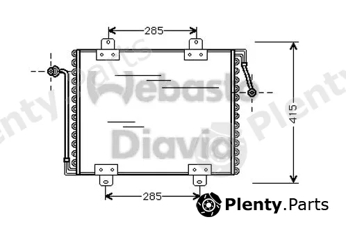 Webasto 82D0225056A — Condenser, air conditioning