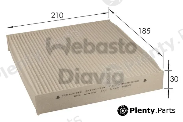 Webasto 82D0325232A — Filter, cabin air