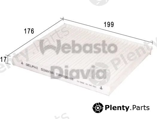 Webasto 82D0325163A — Filter, cabin air