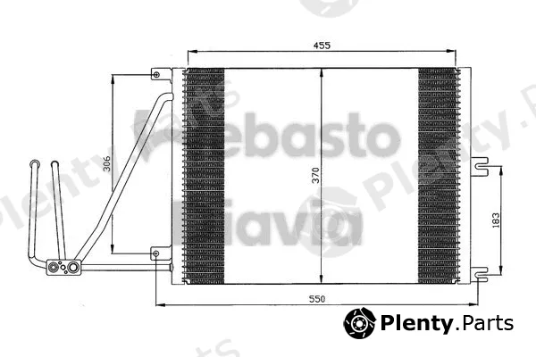 Webasto 82D0225105A — Condenser, air conditioning