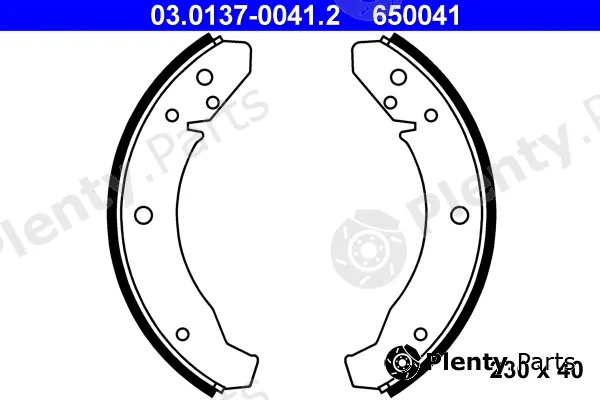 ATE 03.0137-0041.2 — Brake Shoe Set