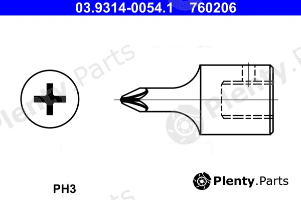 ATE 03.9314-0054.1 — Socket Wrench Insert