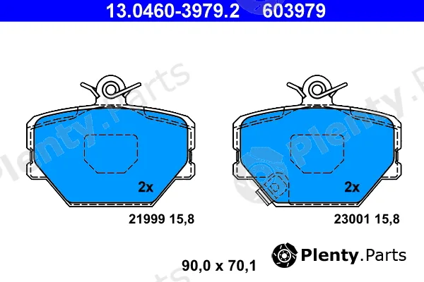 ATE 13.0460-3979.2 — Brake Pad Set, disc brake