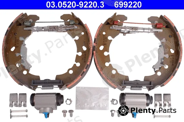 ATE 03.0520-9220.3 — Brake Shoe Set Original ATE TopKit