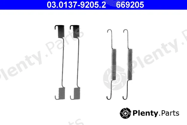 ATE 03.0137-9205.2 — Accessory Kit, brake shoes