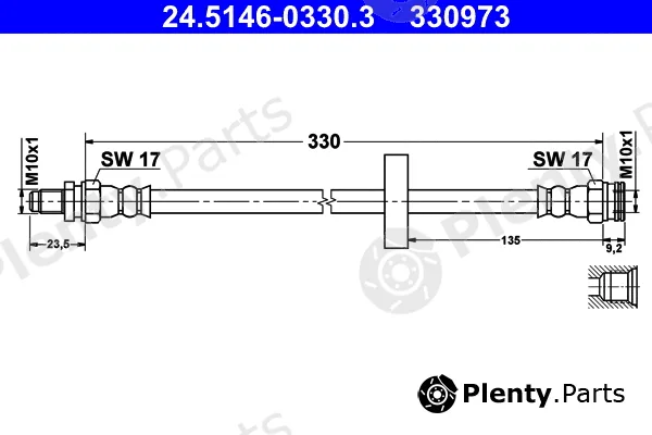 ATE 24.5146-0330.3 — Brake Hose
