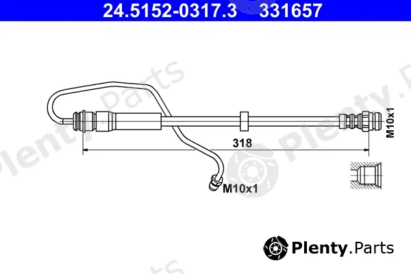 ATE 24.5152-0317.3 — Brake Hose