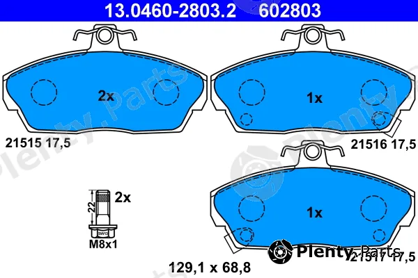 ATE 13.0460-2803.2 — Brake Pad Set, disc brake