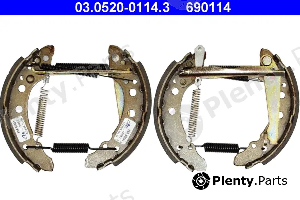 ATE 03.0520-0114.3 — Brake Shoe Set Original ATE TopKit