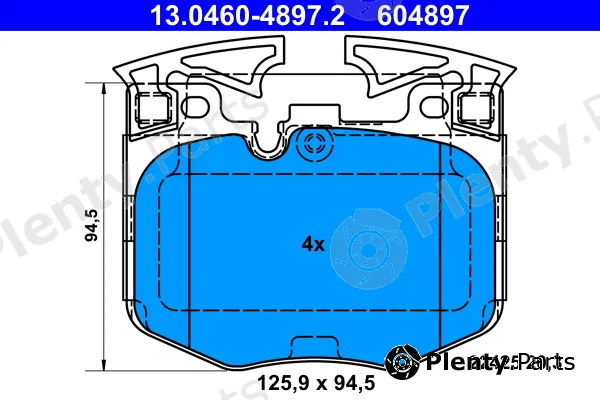 ATE 13.0460-4897.2 — Brake Pad Set, disc brake
