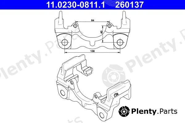 ATE 11.0230-0811.1 — Bracket, brake caliper