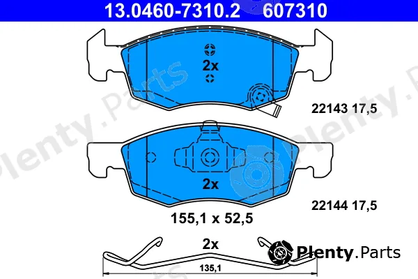 ATE 13.0460-7310.2 — Brake Pad Set, disc brake