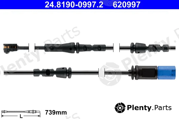 ATE 24.8190-0997.2 — Warning Contact, brake pad wear