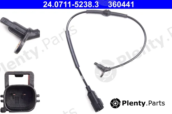 ATE 24.0711-5238.3 — Sensor, wheel speed