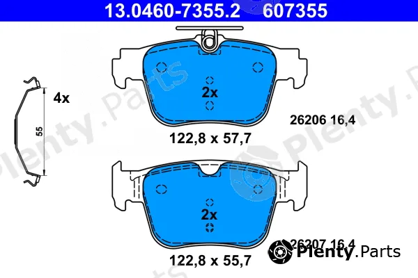 ATE 13.0460-7355.2 — Brake Pad Set, disc brake