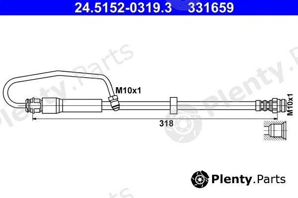 ATE 24.5152-0319.3 — Brake Hose