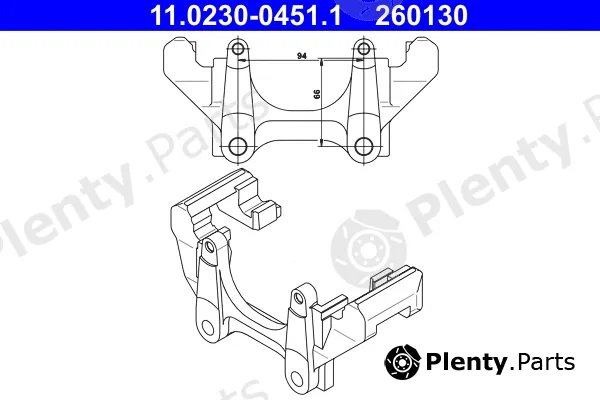ATE 11.0230-0451.1 — Bracket, brake caliper