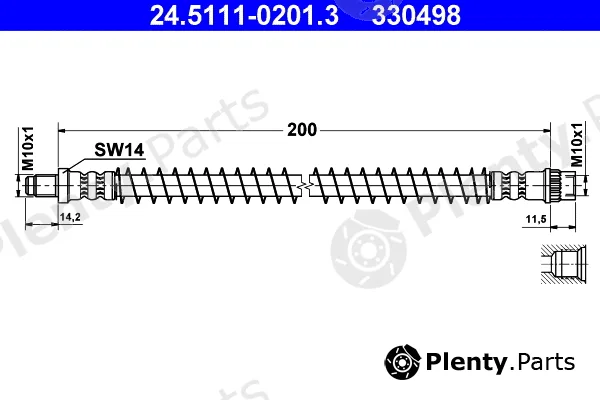 ATE 24.5111-0201.3 — Brake Hose