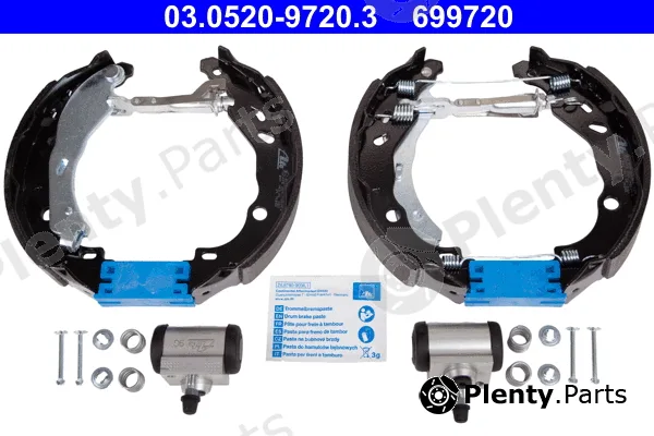 ATE 03.0520-9720.3 — Brake Shoe Set Original ATE TopKit