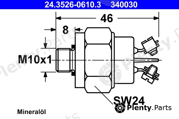 ATE 24.3526-0610.3 — Switch, stop light