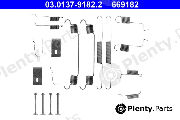 ATE 03.0137-9182.2 — Accessory Kit, brake shoes