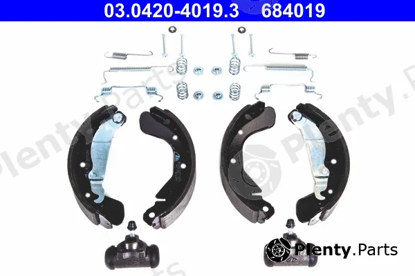 ATE 03.0420-4019.3 — Brake Shoe Set Original ATE Kit