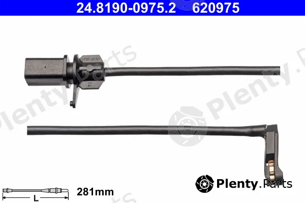 ATE 24.8190-0975.2 — Warning Contact, brake pad wear