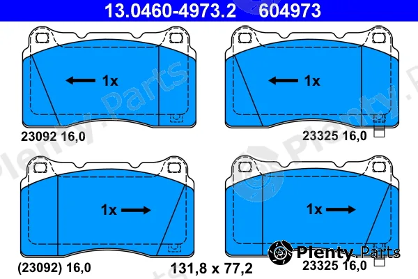 ATE 13.0460-4973.2 — Brake Pad Set, disc brake