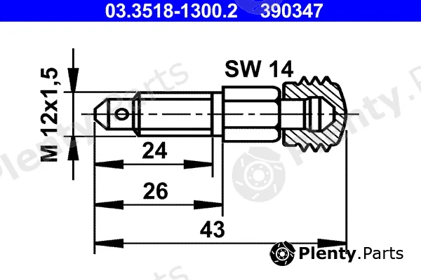 ATE 03.3518-1300.2 — Breather Screw/Valve