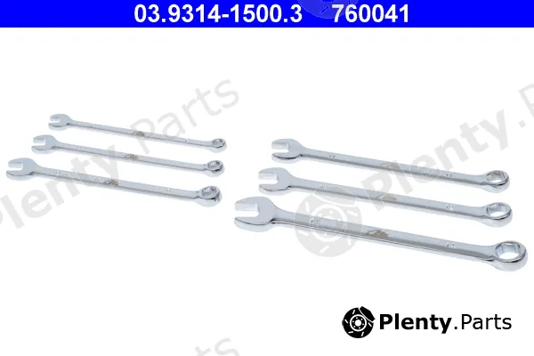 ATE 03.9314-1500.3 — Spanner Set, ring/open ended