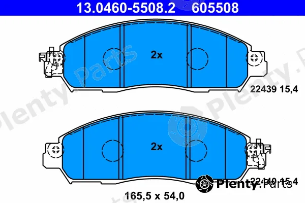 ATE 13.0460-5508.2 — Brake Pad Set, disc brake