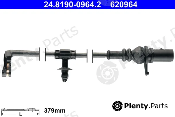 ATE 24.8190-0964.2 — Warning Contact, brake pad wear