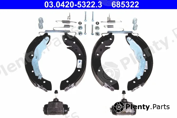 ATE 03.0420-5322.3 — Brake Shoe Set Original ATE Kit
