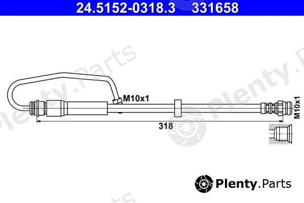 ATE 24.5152-0318.3 — Brake Hose