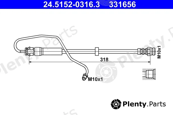 ATE 24.5152-0316.3 — Brake Hose