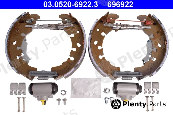 ATE 03.0520-6922.3 — Brake Shoe Set Original ATE TopKit