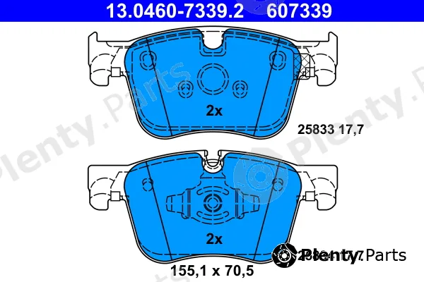 ATE 13.0460-7339.2 — Brake Pad Set, disc brake