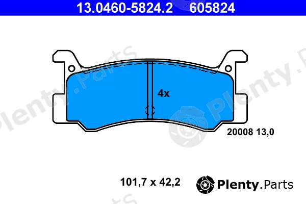 ATE 13.0460-5824.2 — Brake Pad Set, disc brake