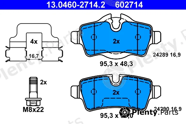 ATE 13.0460-2714.2 — Brake Pad Set, disc brake