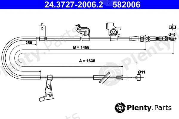 ATE 24.3727-2006.2 — Cable Pull, parking brake