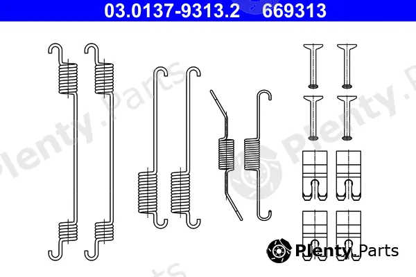 ATE 03.0137-9313.2 — Accessory Kit, brake shoes