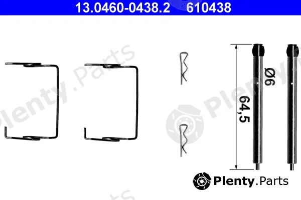 ATE 13.0460-0438.2 — Accessory Kit, disc brake pad