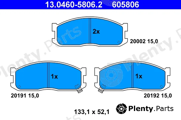 ATE 13.0460-5806.2 — Brake Pad Set, disc brake