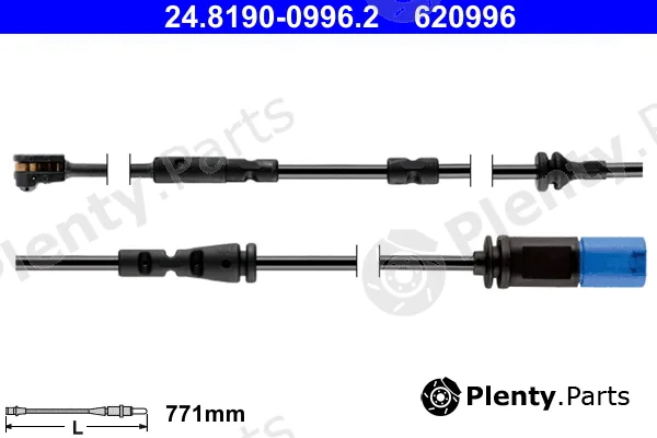 ATE 24.8190-0996.2 — Warning Contact, brake pad wear