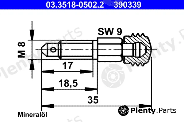 ATE 03.3518-0502.2 — Breather Screw/Valve