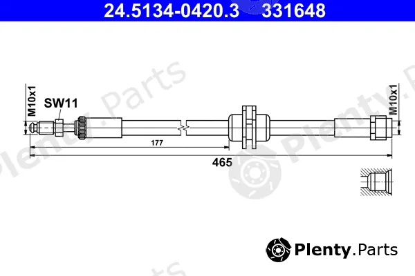 ATE 24.5134-0420.3 — Brake Hose