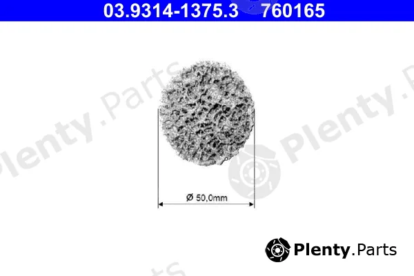 ATE 03.9314-1375.3 — Cleaning Disc, wheel hub cleaning set