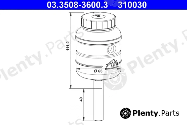 ATE 03.3508-3600.3 — Expansion Tank, brake fluid