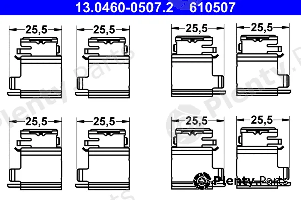 ATE 13.0460-0507.2 — Accessory Kit, disc brake pad