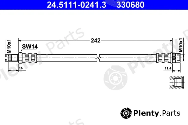 ATE 24.5111-0241.3 — Brake Hose